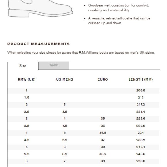 R.M. Williams Black Leather Chelsea Boot Size 6.5H Craftsman Men's Unisex - Picture 9 of 9